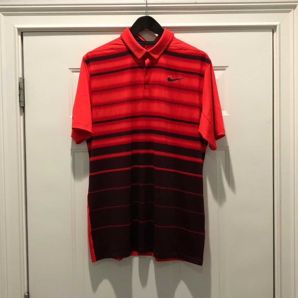 Men’s Nike Mobility Fade Stripe Polo Golf Shirt L